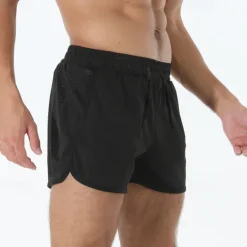 Best OUKU Men's Athletic Shorts Shorts Running Shorts Gym Shorts Mesh Shorts Pocket Drawstring Elastic Waist Patchwork Comfort Short Sports Outdoor Daily Going out Fashion Casual Black White Micro-elastic