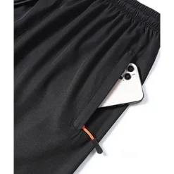 Hot OUKU Men's Athletic Shorts Shorts Summer Shorts Casual Shorts Pocket Drawstring Elastic Waist Plain Comfort Breathable Short Outdoor Vacation Sport Casual Black Navy Blue