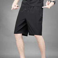 Hot OUKU Men's Athletic Shorts Summer Shorts Casual Shorts Pocket Drawstring Elastic Waist Graphic Prints Comfort Breathable Outdoor Daily Going out Fashion Streetwear 1 2