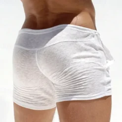 OUKU Men's Athletic Shorts Sweat Shorts Shorts Summer Shorts Pocket Elastic Waist Drawstring Plain Comfort Breathable Short Outdoor Sports Classic Casual Beige