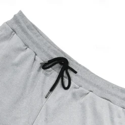 Outlet OUKU Men's Athletic Shorts Sweat Shorts Shorts Summer Shorts Pocket Drawstring Elastic Waist Plain Comfort Breathable Calf-Length Outdoor Sports Classic Casual Black Light Grey Stretchy