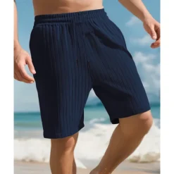 Online OUKU Men's Athletic Shorts Sweat Shorts Shorts Summer Shorts Pocket Drawstring Elastic Waist Plain Comfort Breathable Short Outdoor Sports Classic Casual Black White