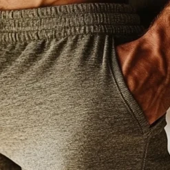 OUKU Men's Athletic Shorts Sweat Shorts Shorts Summer Shorts Pocket Elastic Waist Drawstring Plain Comfort Breathable Short Outdoor Sports Classic Casual Gray