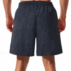 Online OUKU Men's Athletic Shorts Sweat Shorts Shorts Summer Shorts Pocket Drawstring Elastic Waist Plain Comfort Breathable Short Outdoor Sports Classic Casual Black Navy Blue Brown