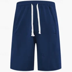 Hot OUKU Men's Athletic Shorts Sweat Shorts Shorts Summer Shorts Pocket Drawstring Elastic Waist Plain Comfort Breathable Short Outdoor Sports Classic Casual Black Army Green