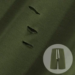 Hot OUKU Men's Athletic Shorts Sweat Shorts Shorts Summer Shorts Pocket Drawstring Elastic Waist Plain Comfort Breathable Short Outdoor Sports Classic Casual Black Army Green