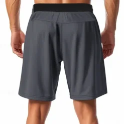 New OUKU Men's Athletic Shorts Sweat Shorts Shorts Summer Shorts Pocket Drawstring Elastic Waist Plain Comfort Breathable Short Outdoor Sports Classic Casual Black Red
