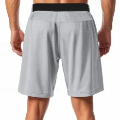New OUKU Men's Athletic Shorts Sweat Shorts Shorts Summer Shorts Pocket Drawstring Elastic Waist Plain Comfort Breathable Short Outdoor Sports Classic Casual Black Red