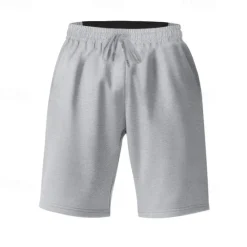 New OUKU Men's Athletic Shorts Sweat Shorts Shorts Summer Shorts Pocket Drawstring Elastic Waist Plain Comfort Breathable Short Outdoor Sports Classic Casual Black Red