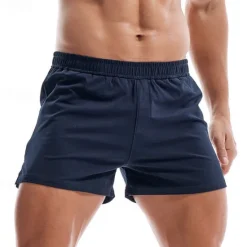 Best OUKU Men's Athletic Shorts Sweat Shorts Shorts Summer Shorts Pocket Elastic Waist Plain Comfort Breathable Short Outdoor Sports Classic Casual Black White