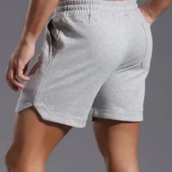 New OUKU Men's Athletic Shorts Sweat Shorts Shorts Summer Shorts Pocket Drawstring Elastic Waist Plain Comfort Breathable Short Outdoor Sports Classic Casual Black White Micro-elastic
