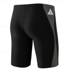 OUKU Men's Athletic Swimwear Swim Shorts Board Shorts Bottoms Swimming Surfing Racing Solid Colored Swimwear Quick Dry Lightweight Terylene Beach Wear Black