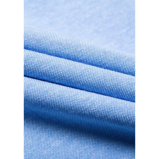 Clearance OUKU Men's Band Collar Shirt Dress Shirt Oxford Shirt Solid / Plain Color Wedding White Blue Gray Light Blue Long Sleeve Standing Collar Spring & Fall Clothing Apparel