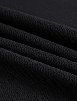 Online OUKU Men's Banded Collar Shirt Short Sleeve V Neck Notched Summer Spring Plain Fashion Basic Modern Buttons Fake two piece Street Casual Daily Black White Navy Blue Top Tee for Men