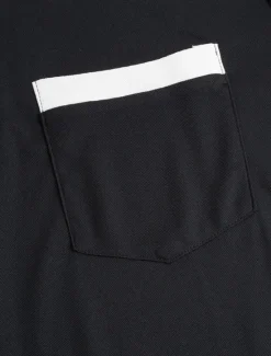 Online OUKU Men's Banded Collar Shirt Short Sleeve V Neck Notched Summer Spring Plain Fashion Basic Modern Buttons Fake two piece Street Casual Daily Black White Navy Blue Top Tee for Men