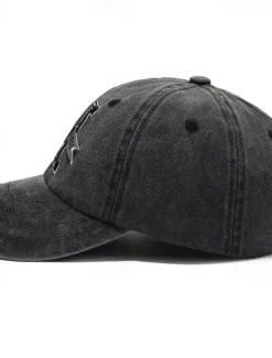 OUKU Men's Baseball Cap Black Dark Navy 100% Cotton Embroidered Travel Beach Outdoor Vacation Plain Adjustable Fashion