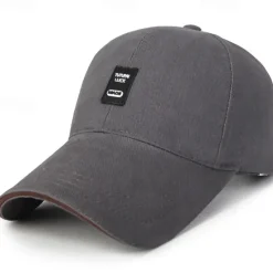 Clearance OUKU Men's Baseball Cap Black White Cotton Travel Beach Outdoor Vacation Plain Adjustable Fashion