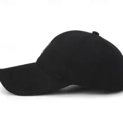 Clearance OUKU Men's Baseball Cap Black White Cotton Travel Beach Outdoor Vacation Plain Adjustable Fashion