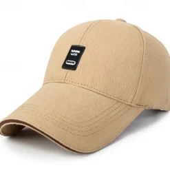 Clearance OUKU Men's Baseball Cap Black White Cotton Travel Beach Outdoor Vacation Plain Adjustable Fashion