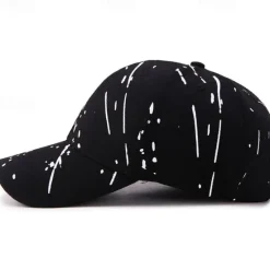 Outlet OUKU Men's Baseball Cap Black White Polyester Travel Beach Outdoor Vacation Graffiti Adjustable Fashion