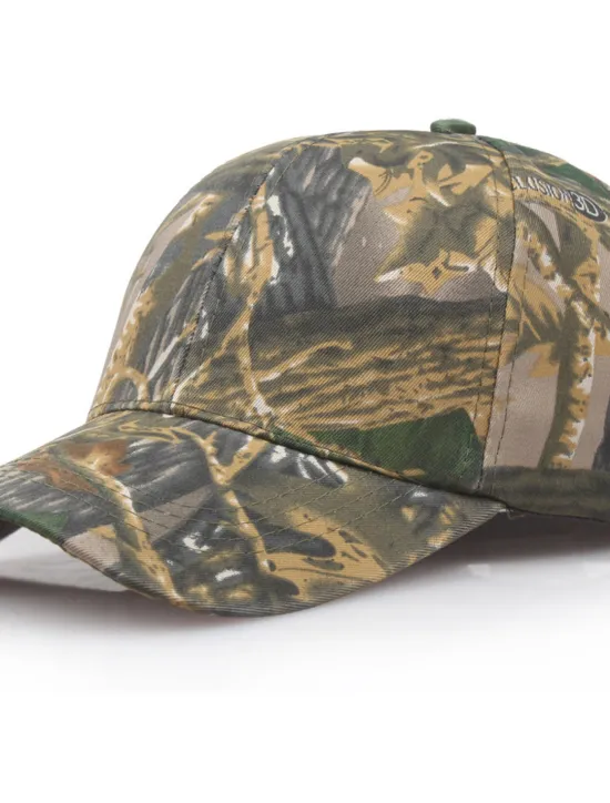 New OUKU Men's Baseball Cap Brown Green Cotton Print Streetwear Stylish Casual Daily Outdoor clothing Holiday Plants Sunscreen