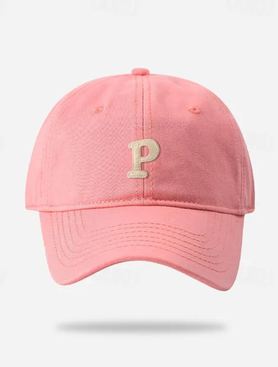 Best OUKU Men's Baseball Cap Sun Hat Trucker Hat Black Pink Cotton Embroidered Fashion Casual Street Daily Letter Adjustable Sunscreen Breathable