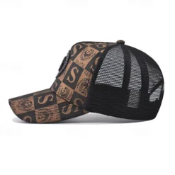 Best OUKU Men's Baseball Cap Sun Hat Trucker Hat Mesh Cap Black Golden Poly / Cotton Blend Adjustable Fashion Daily Wear Festival Letter Printed Letters Casual / Daily