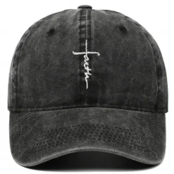 Outlet OUKU Men's Baseball Cap Sun Hat Black Wine Polyester Faith Letter Travel Beach Vacation Casual Plain Adjustable Fashion