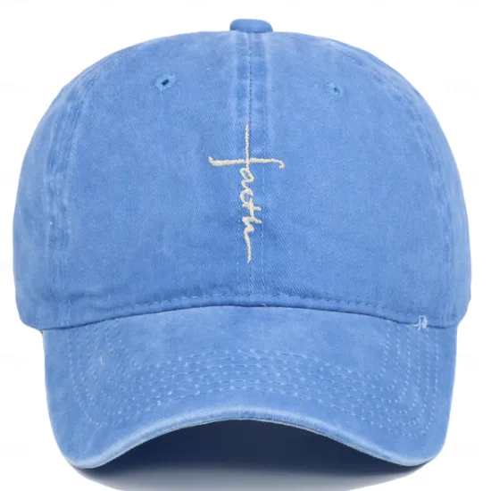 Outlet OUKU Men's Baseball Cap Sun Hat Black Wine Polyester Faith Letter Travel Beach Vacation Casual Plain Adjustable Fashion