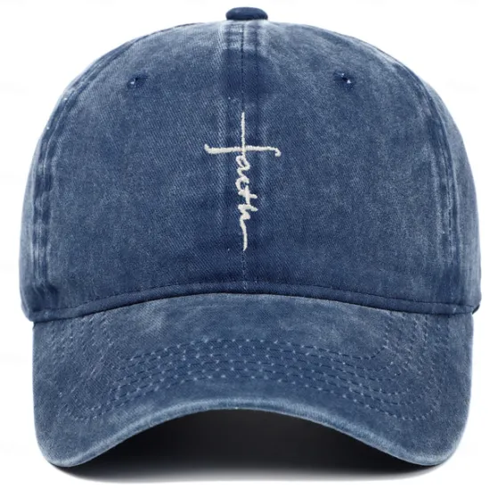 Outlet OUKU Men's Baseball Cap Sun Hat Black Wine Polyester Faith Letter Travel Beach Vacation Casual Plain Adjustable Fashion