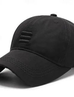 OUKU Men's Baseball Cap Sun Hat Black Blue Cotton Travel Beach Outdoor Vacation Plain Adjustable Fashion Eye Protection