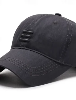 OUKU Men's Baseball Cap Sun Hat Black Blue Cotton Travel Beach Outdoor Vacation Plain Adjustable Fashion Eye Protection