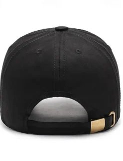 OUKU Men's Baseball Cap Sun Hat Black Blue Cotton Travel Beach Outdoor Vacation Plain Adjustable Fashion Eye Protection