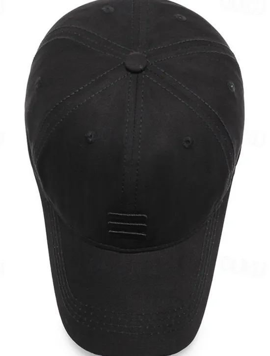 OUKU Men's Baseball Cap Sun Hat Black Blue Cotton Travel Beach Outdoor Vacation Plain Adjustable Fashion Eye Protection