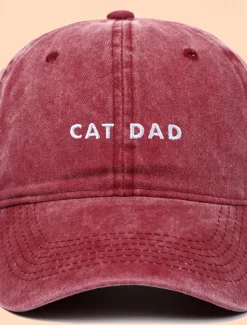 OUKU Men's Baseball Cap Sun Hat Trucker Hat Black Wine Cotton Embroidered Fashion Casual Street Daily Letter Adjustable Sunscreen Breathable