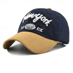 Sale OUKU Men's Baseball Cap Sun Hat Trucker Hat Black Navy Blue Cotton Embroidered Fashion Casual Street Daily Letter Adjustable Sunscreen Breathable