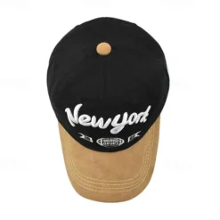 Sale OUKU Men's Baseball Cap Sun Hat Trucker Hat Black Navy Blue Cotton Embroidered Fashion Casual Street Daily Letter Adjustable Sunscreen Breathable