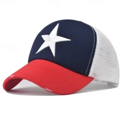 Clearance OUKU Men's Baseball Cap Sun Hat Trucker Hat Mesh Cap Black+Royal Blue Black Cotton Adjustable Fashion Daily Wear Festival Stars Casual / Daily