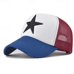 Clearance OUKU Men's Baseball Cap Sun Hat Trucker Hat Mesh Cap Black+Royal Blue Black Cotton Adjustable Fashion Daily Wear Festival Stars Casual / Daily