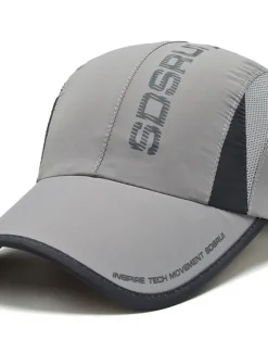 New OUKU Men's Baseball Cap Sun Hat Black White Polyester Travel Beach Outdoor Vacation Plain Adjustable Sunscreen Fashion Sports