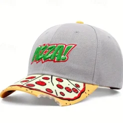 Sale OUKU Men's Baseball Cap Sun Hat Trucker Hat Black Gray Cotton Embroidered Fashion Casual Street Daily Pizza Adjustable Sunscreen Breathable