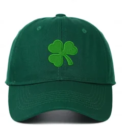 Online OUKU Men's Baseball Cap Sun Hat Trucker Hat Black White 100% Cotton Embroidered Fashion Casual Daily Saint Patrick Day Shamrock Adjustable Sunscreen Breathable