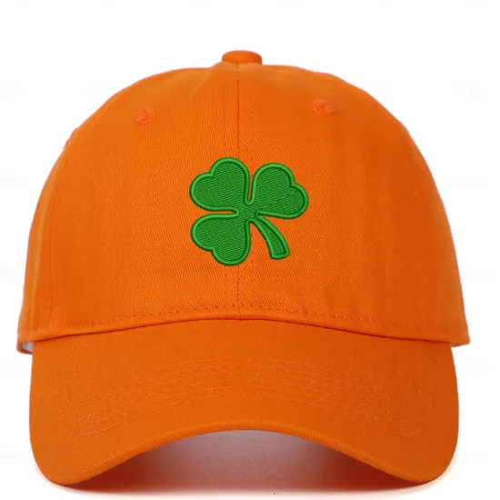Online OUKU Men's Baseball Cap Sun Hat Trucker Hat Black White 100% Cotton Embroidered Fashion Casual Daily Saint Patrick Day Shamrock Adjustable Sunscreen Breathable