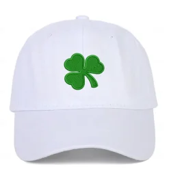 Online OUKU Men's Baseball Cap Sun Hat Trucker Hat Black White 100% Cotton Embroidered Fashion Casual Daily Saint Patrick Day Shamrock Adjustable Sunscreen Breathable