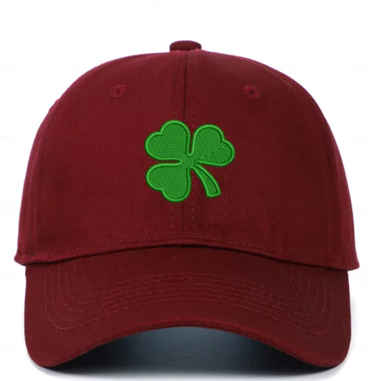 Online OUKU Men's Baseball Cap Sun Hat Trucker Hat Black White 100% Cotton Embroidered Fashion Casual Daily Saint Patrick Day Shamrock Adjustable Sunscreen Breathable