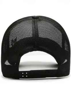 Sale OUKU Men's Baseball Cap Sun Hat Trucker Hat Black Navy Blue Polyester Mesh Fashion Casual Street Daily Plain Adjustable Sunscreen Breathable