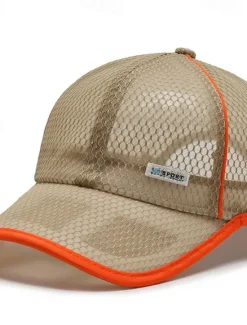 New OUKU Men's Baseball Cap Sun Hat Trucker Hat Mesh Cap Black White Polyester Mesh Fashion Casual Street Daily Plain Adjustable Sunscreen Breathable