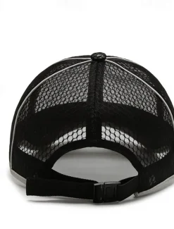 New OUKU Men's Baseball Cap Sun Hat Trucker Hat Mesh Cap Black White Polyester Mesh Fashion Casual Street Daily Plain Adjustable Sunscreen Breathable