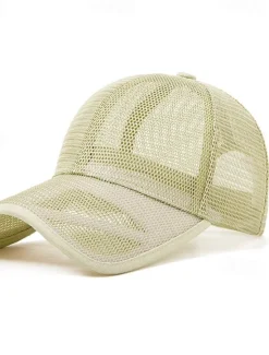 Clearance OUKU Men's Baseball Cap Sun Hat Trucker Hat Black White 100% Cotton Mesh Fashion Casual Street Daily Plain Adjustable Sunscreen Breathable