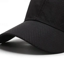 OUKU Men's Baseball Cap Sun Hat Trucker Hat White khaki Polyester Fashion Casual Street Daily Plain Adjustable Sunscreen Breathable